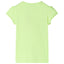 T-shirt til børn str. 116 neongul