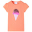 T-shirt til børn str. 104 neon-orange