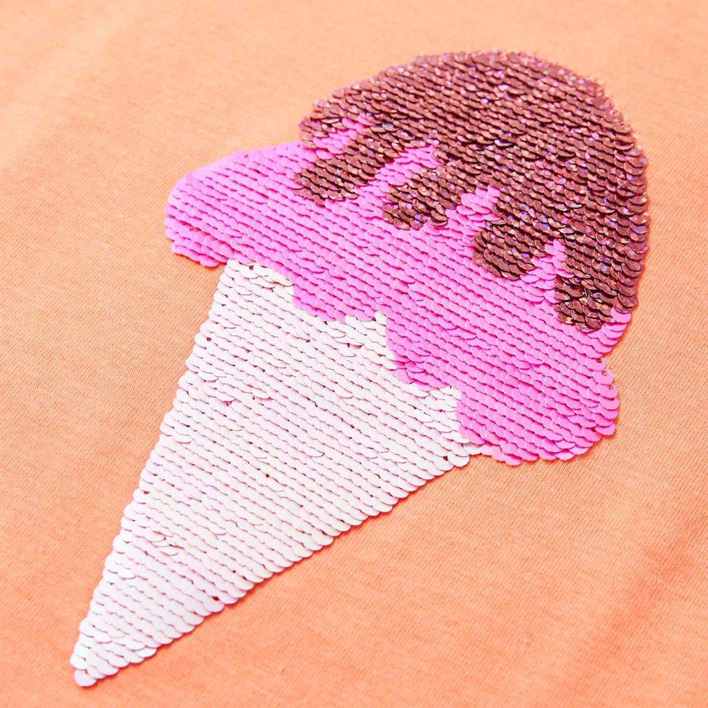 T-shirt til børn str. 104 neon-orange