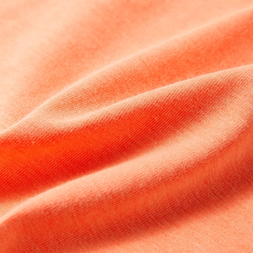T-shirt til børn str. 116 neon-orange