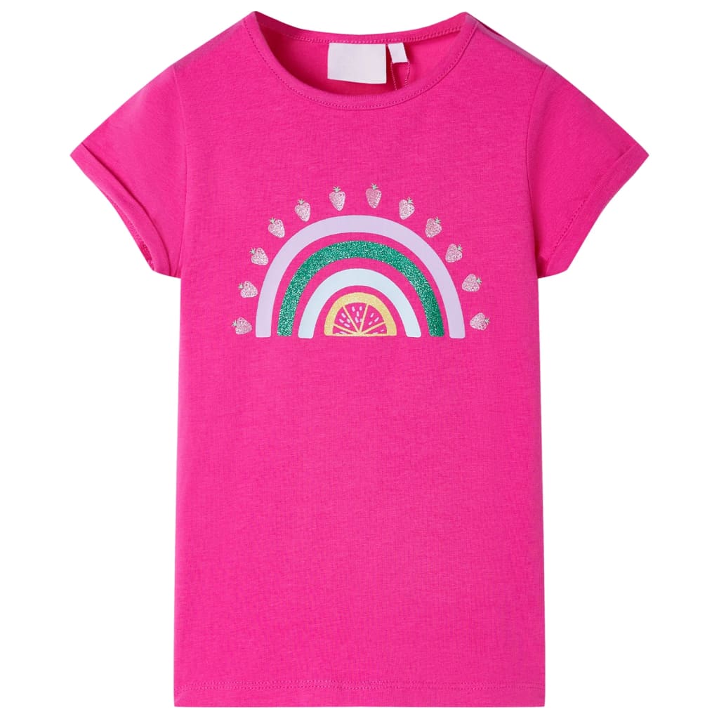 T-shirt til børn str. 128 pink