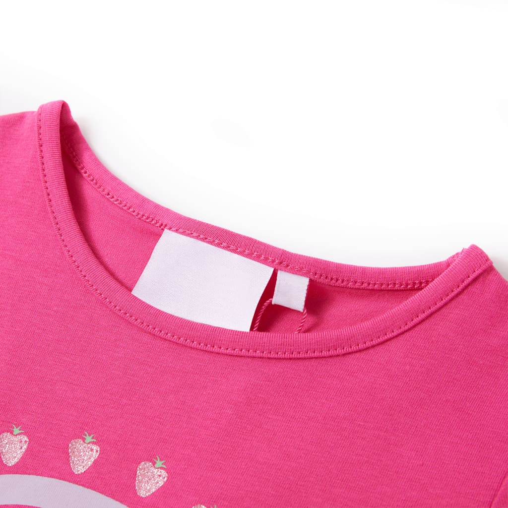 T-shirt til børn str. 128 pink