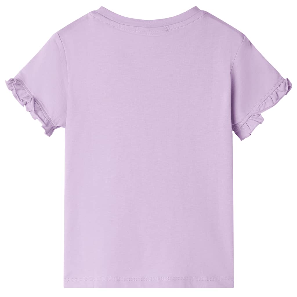 T-shirt til børn str. 116 lilla