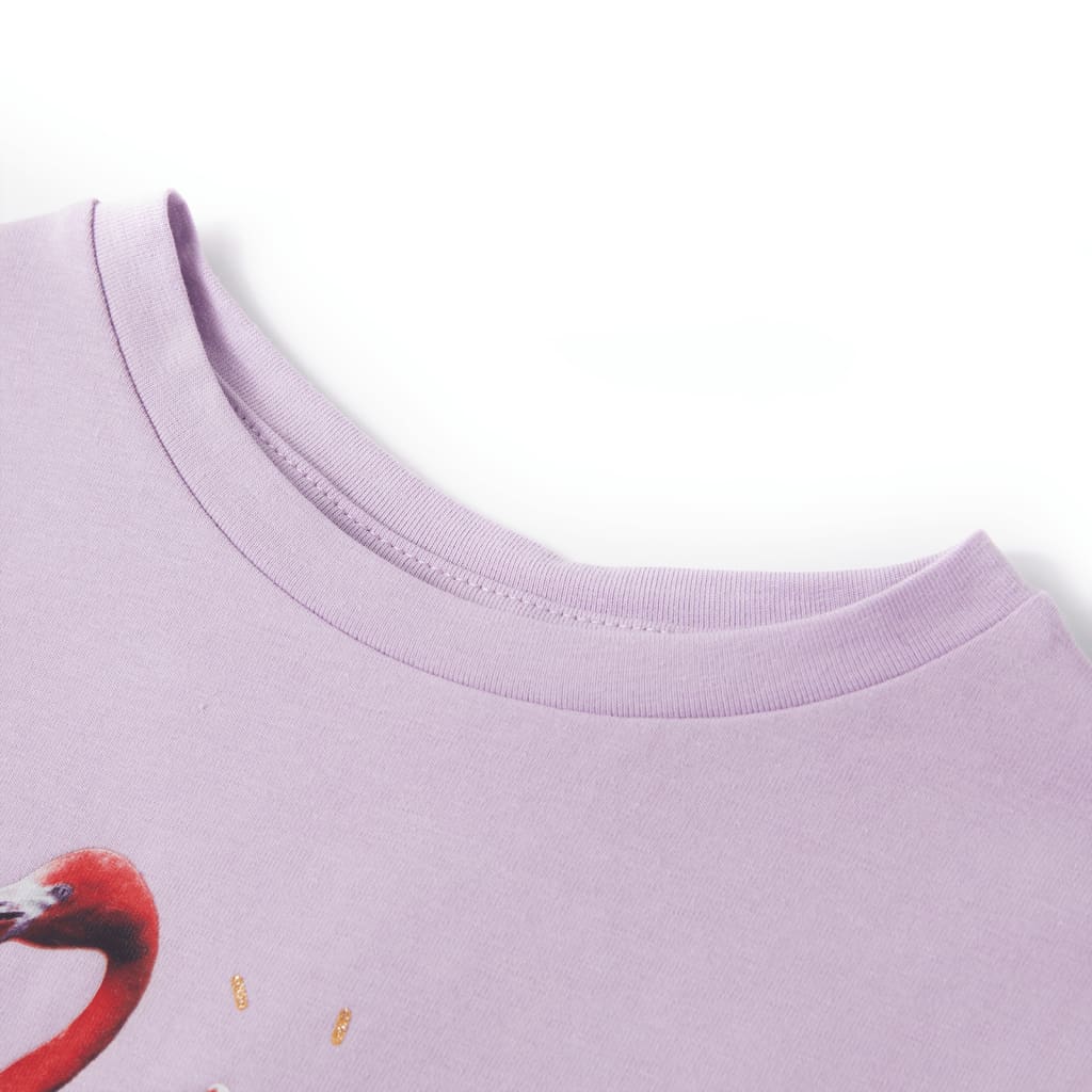T-shirt til børn str. 116 lilla