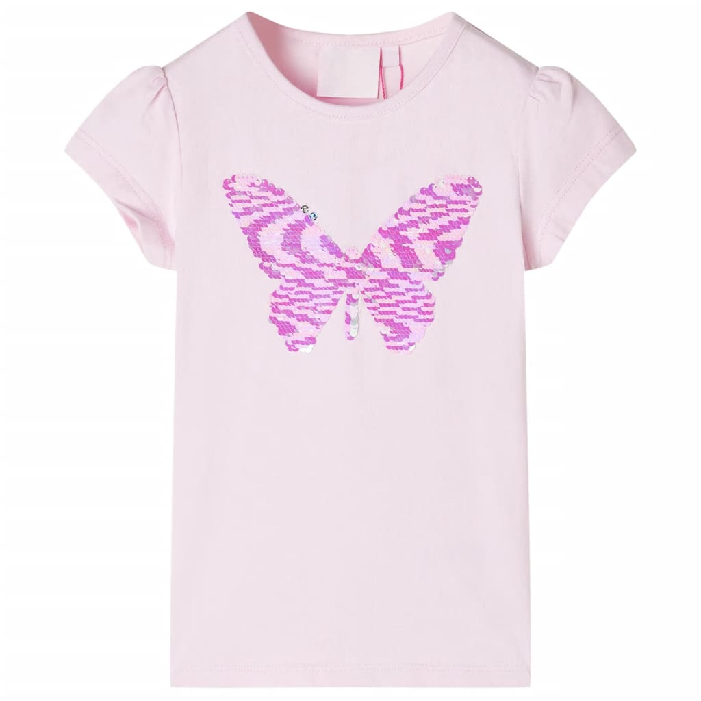 T-shirt til børn str. 128 lyserød