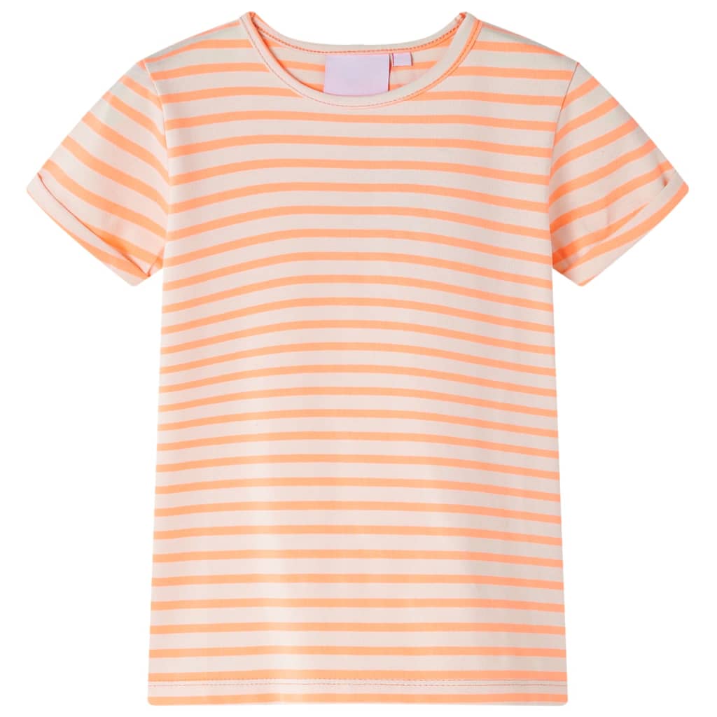 T-shirt til børn str. 116 neon-orange