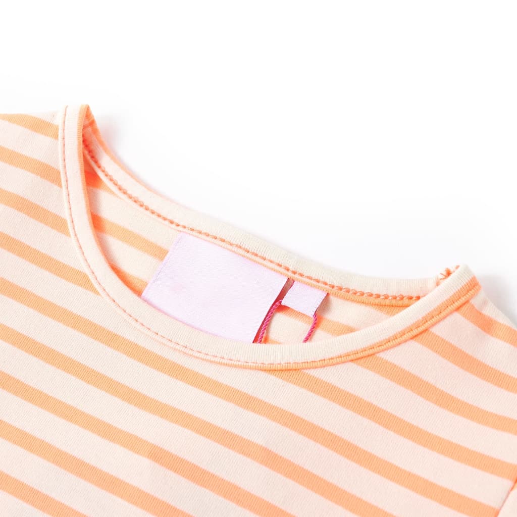 T-shirt til børn str. 116 neon-orange