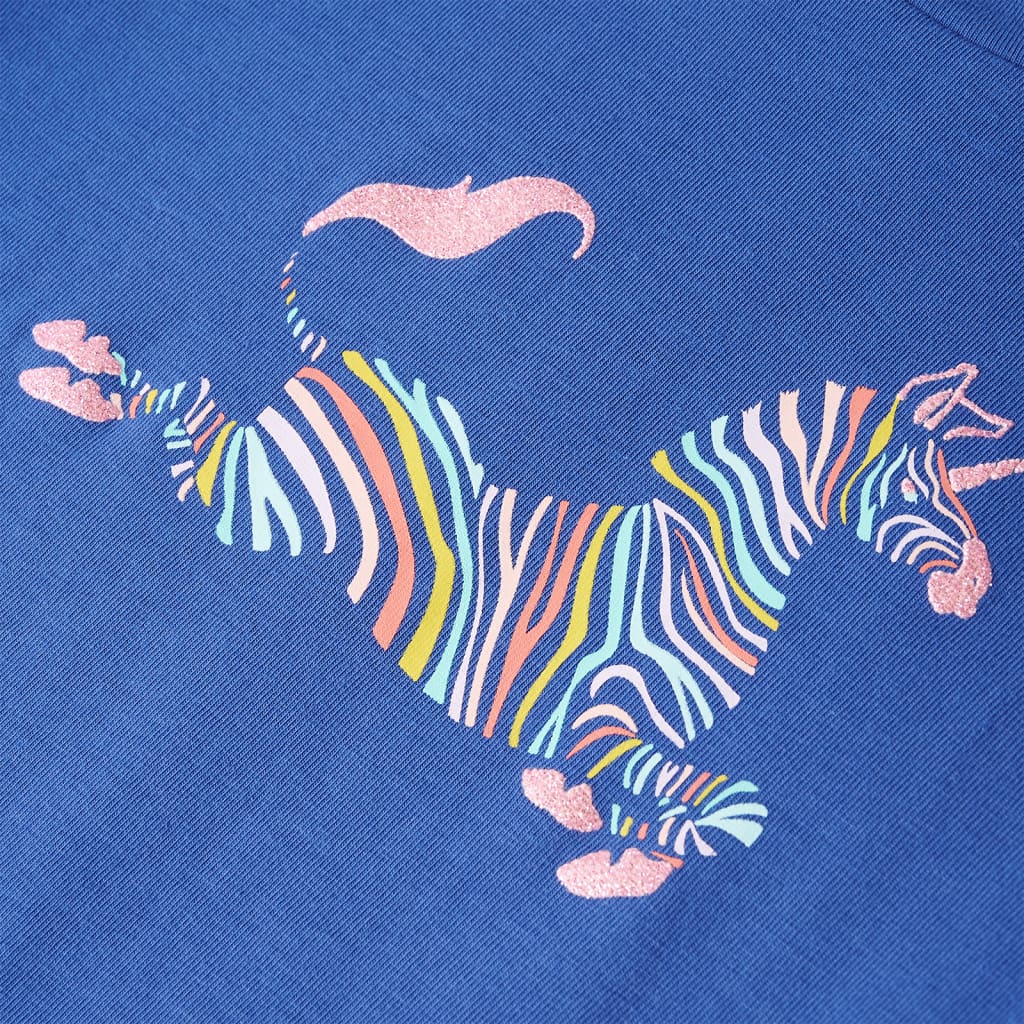 T-shirt til børn str. 104 koboltblå
