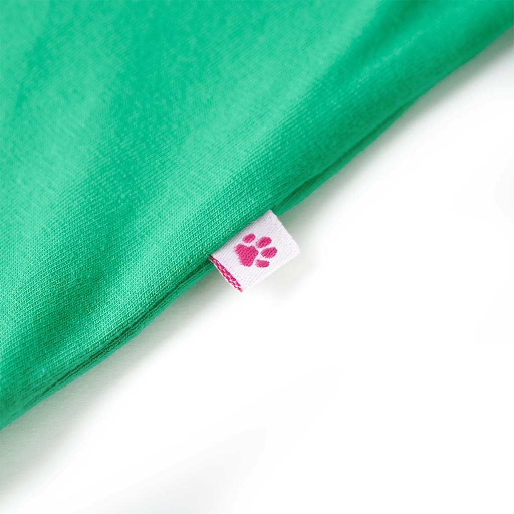 T-shirt til børn str. 116 grøn