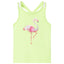 Tanktop til børn str. 116 neongul