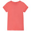 T-shirt til børn str. 116 koralfarvet