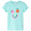 T-shirt til børn str. 140 lys mintgrøn