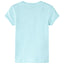 T-shirt til børn str. 116 akvamarinblå