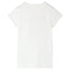 T-shirt til børn str. 104 ecrufarvet