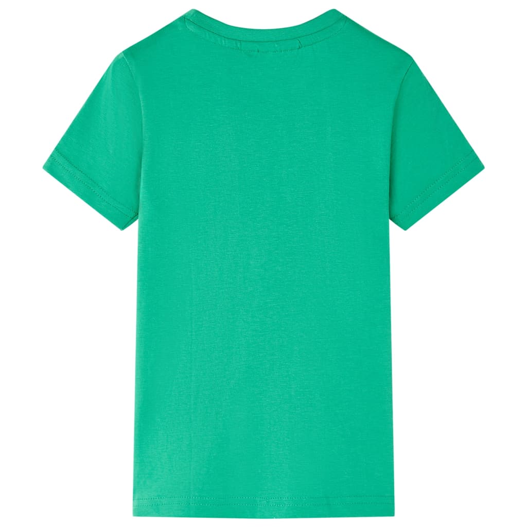 T-shirt til børn str. 116 grøn