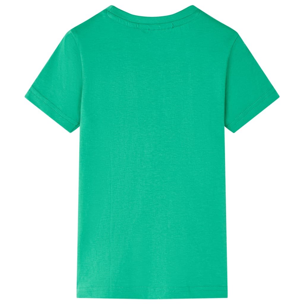 T-shirt til børn str. 128 grøn