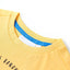 T-shirt til børn str. 116 lys okkergul