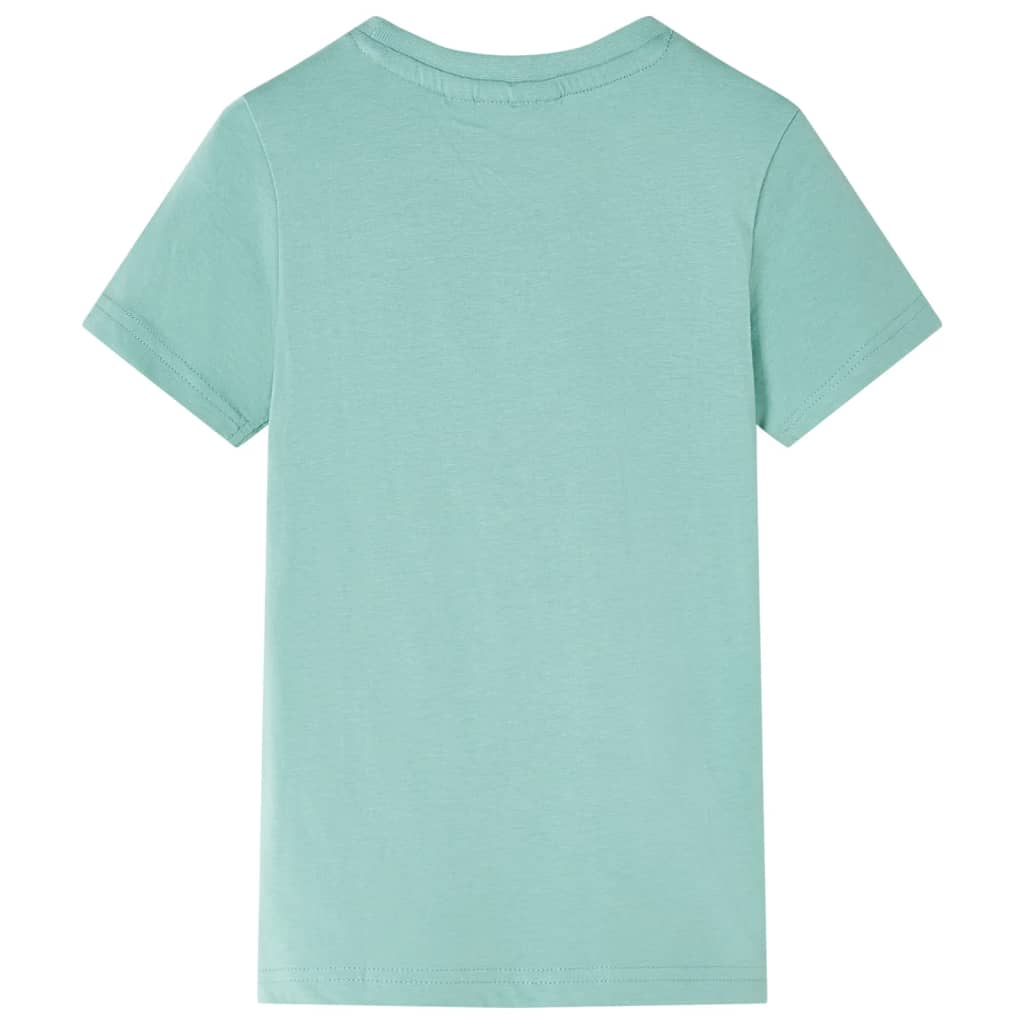 T-shirt til børn str. 140 lys kakifarve