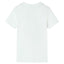 Kortærmet T-shirt til børn str. 116 ecrufarvet