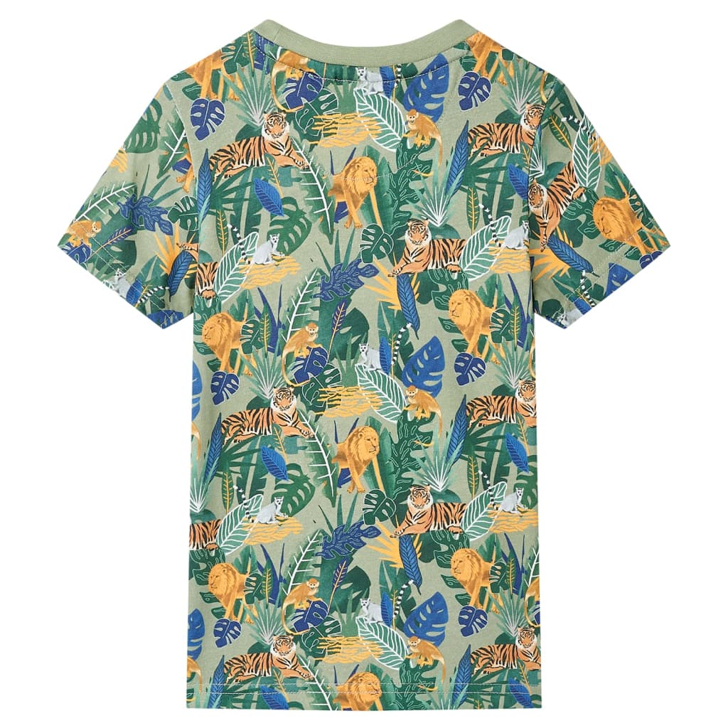 Kortærmet T-shirt til børn str. 116 flerfarvet