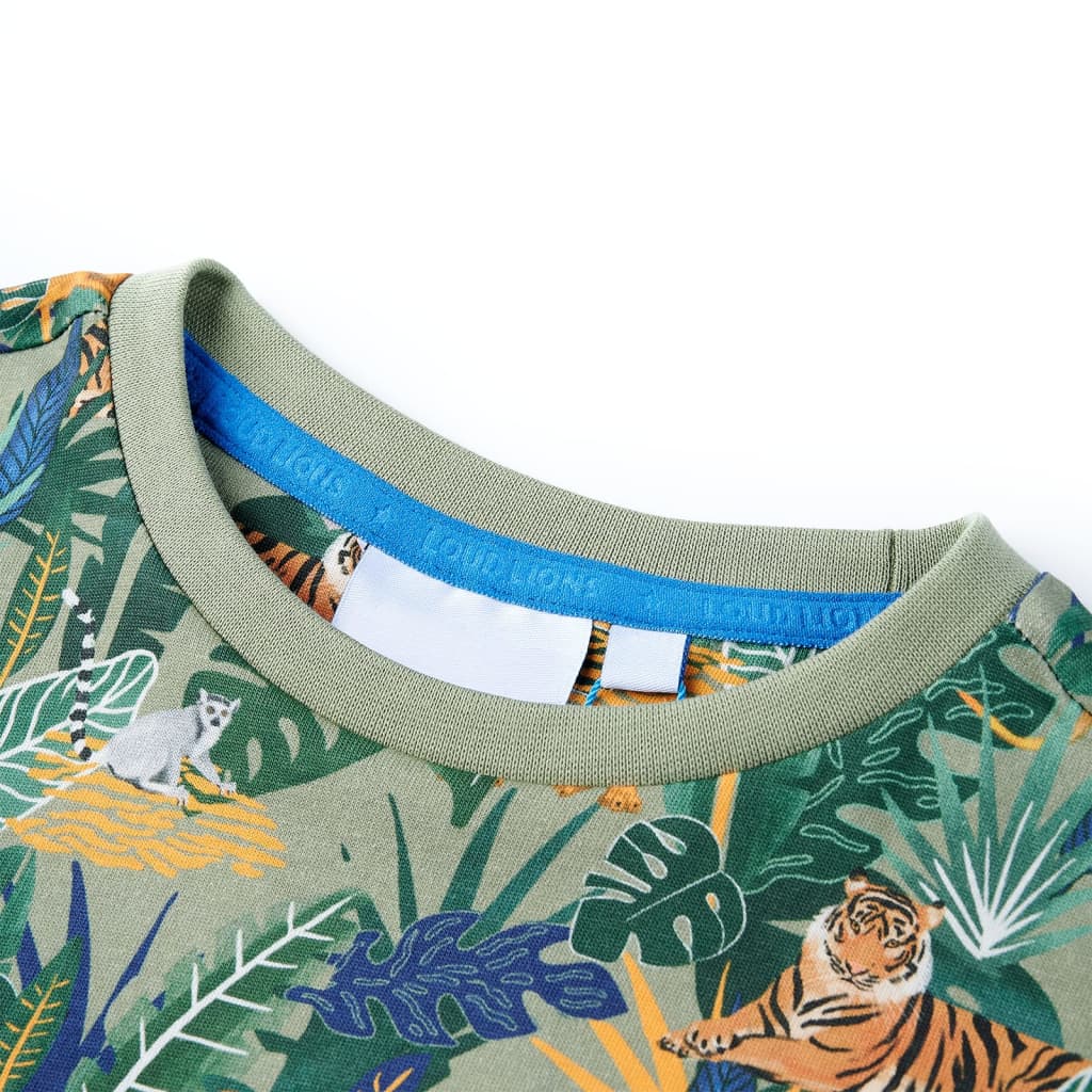 Kortærmet T-shirt til børn str. 128 flerfarvet