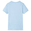 T-shirt til børn str. 140 blåmeleret
