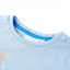 T-shirt til børn str. 140 blåmeleret