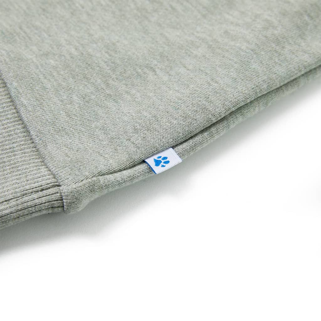 Sweatshirt til børn str. 92 lys kakimeleret
