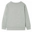 Sweatshirt til børn str. 116 lys kakimeleret
