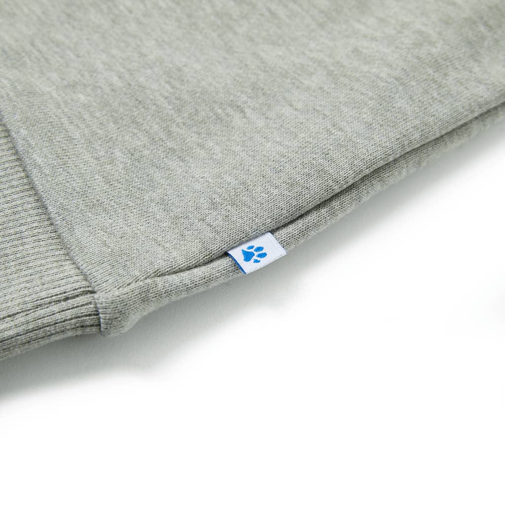 Sweatshirt til børn str. 116 lys kakimeleret