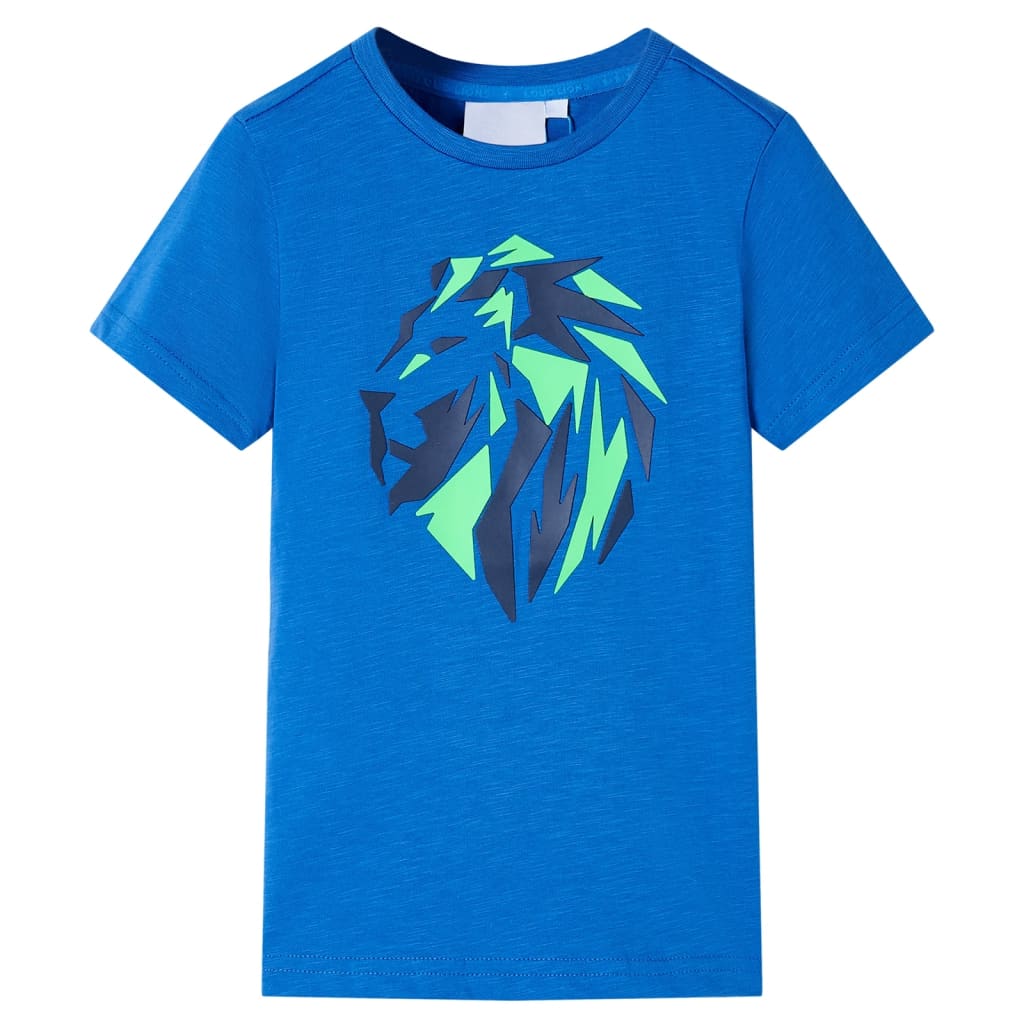 T-shirt til børn str. 128 blå