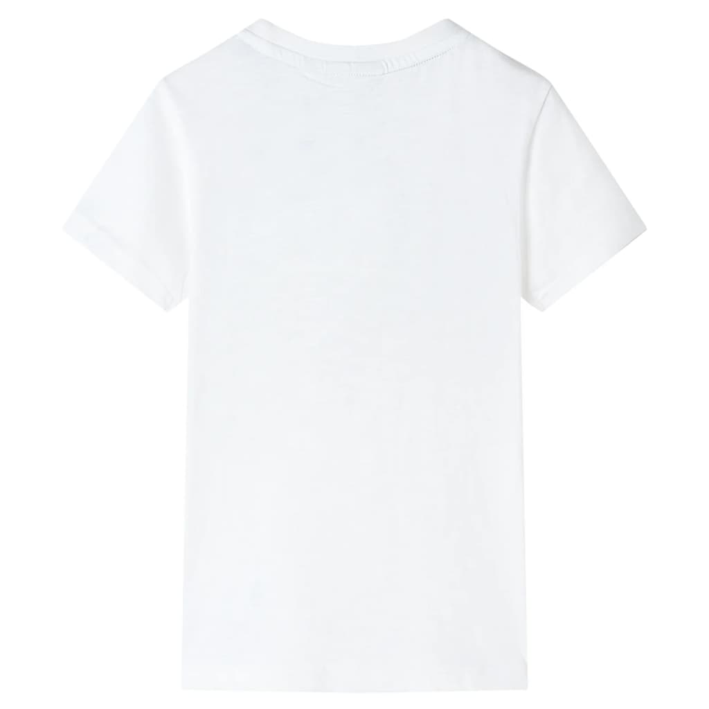 T-shirt til børn str. 128 ecrufarvet