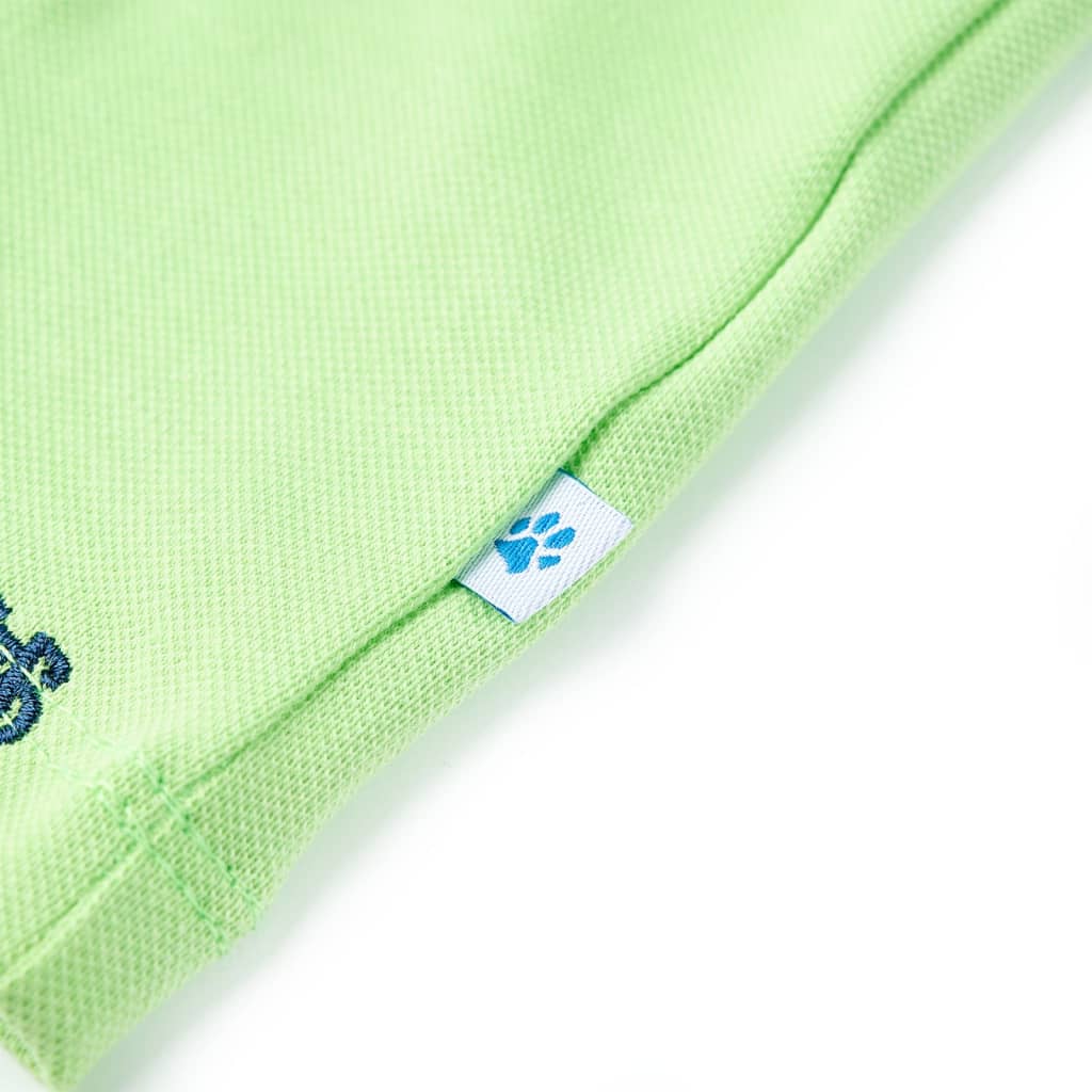 Polo til børn str. 104 neongrøn