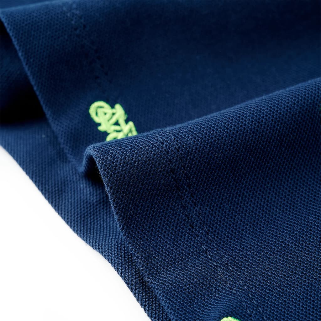 Polo til børn str. 104 marineblå