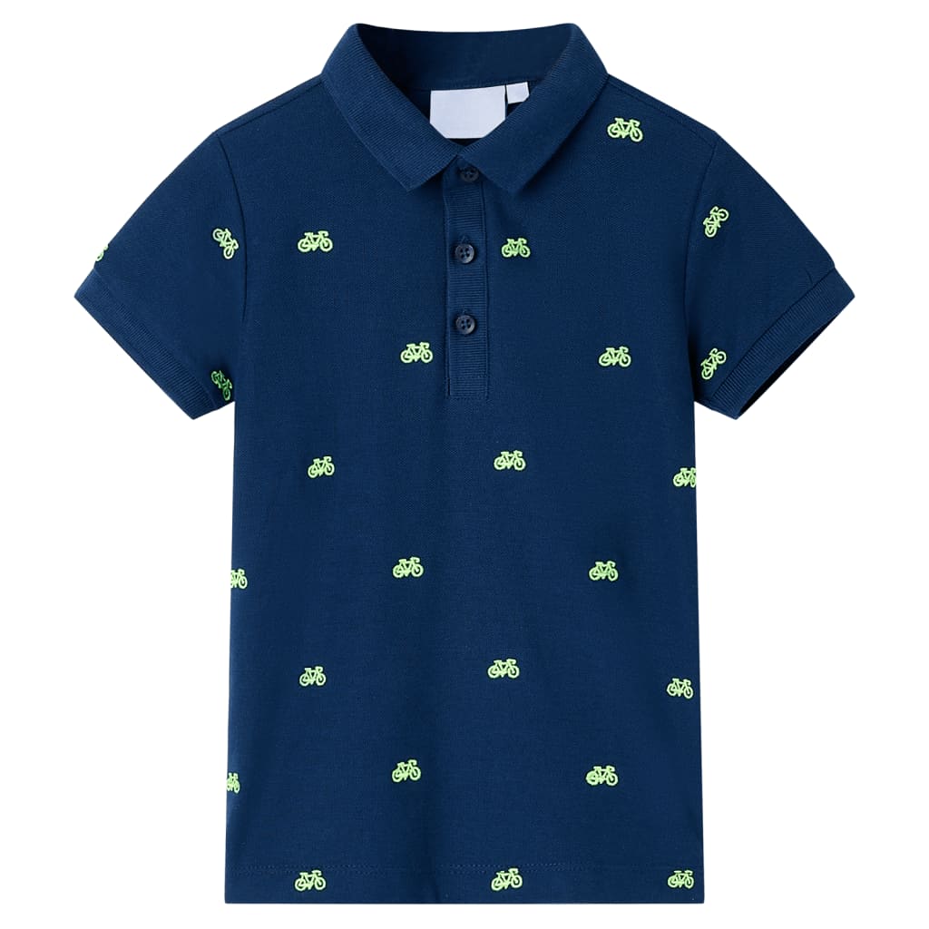 Polo til børn str. 140 marineblå