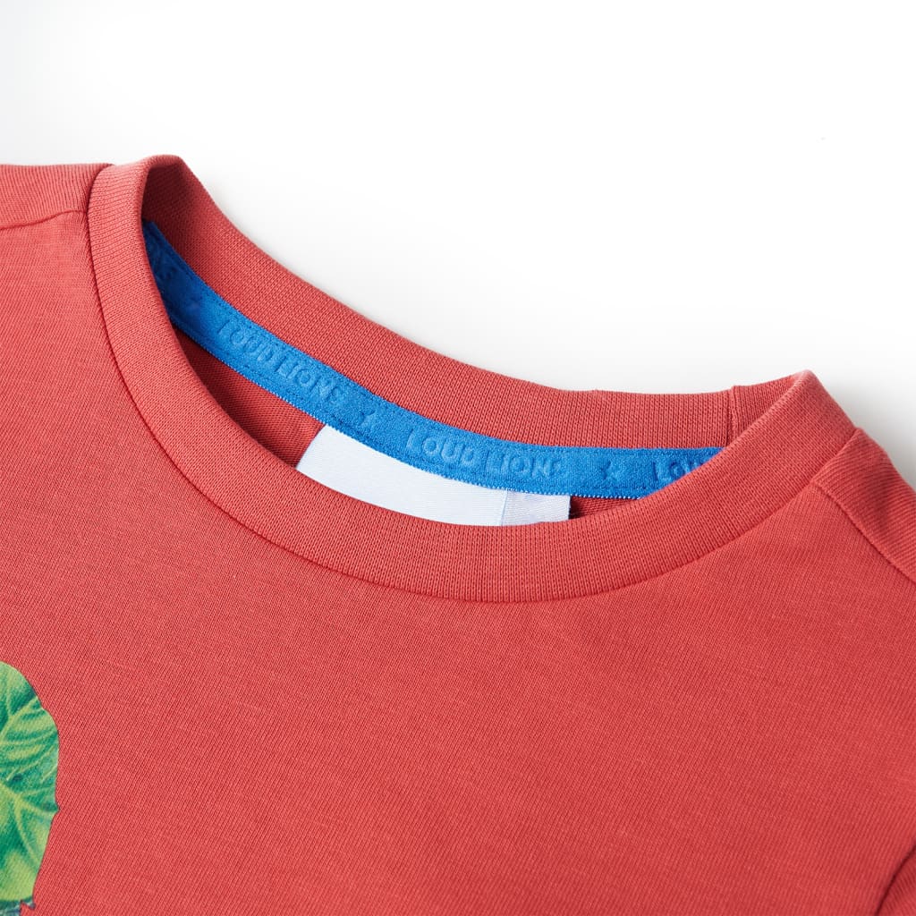 T-shirt til børn str. 140 rød