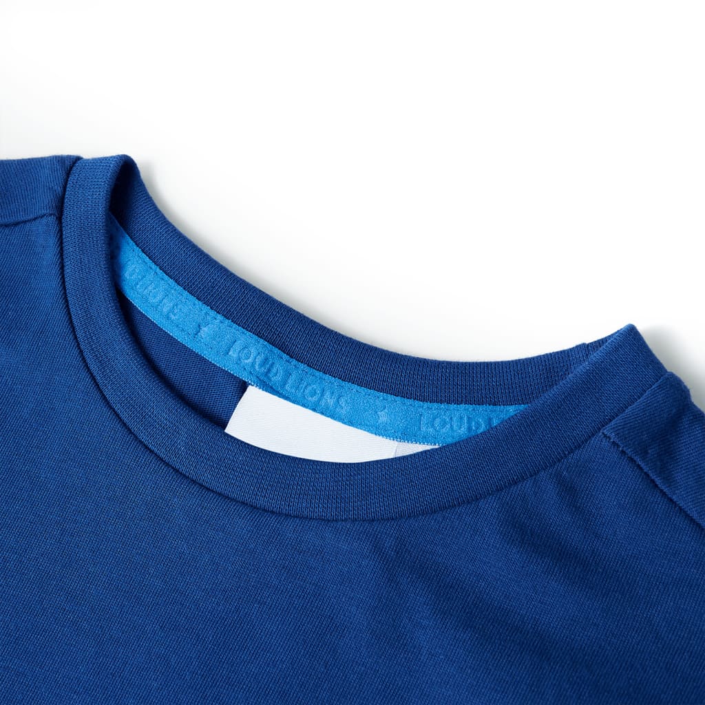 T-shirt til børn str. 128 mørkeblå