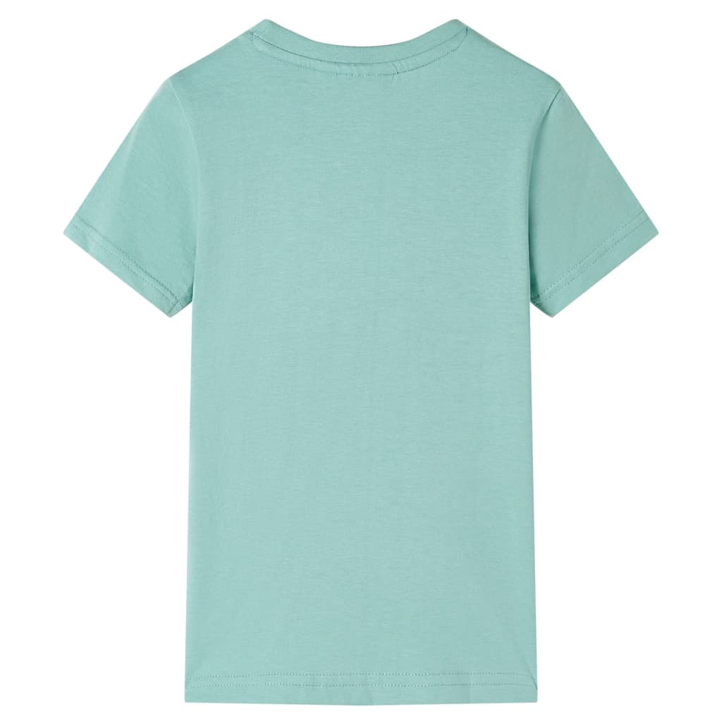 T-shirt til børn str. 104 lys kakifarve