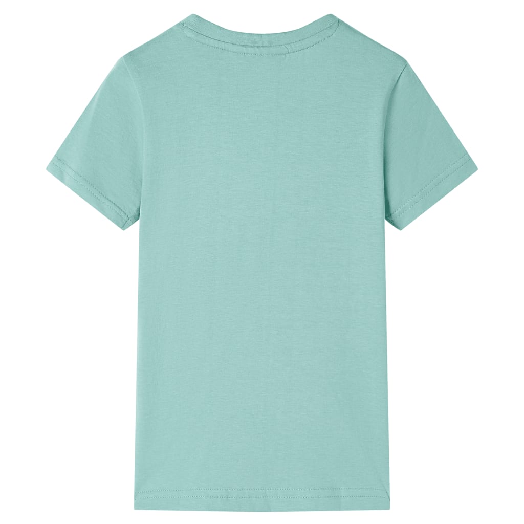 T-shirt til børn str. 128 lys kakifarve