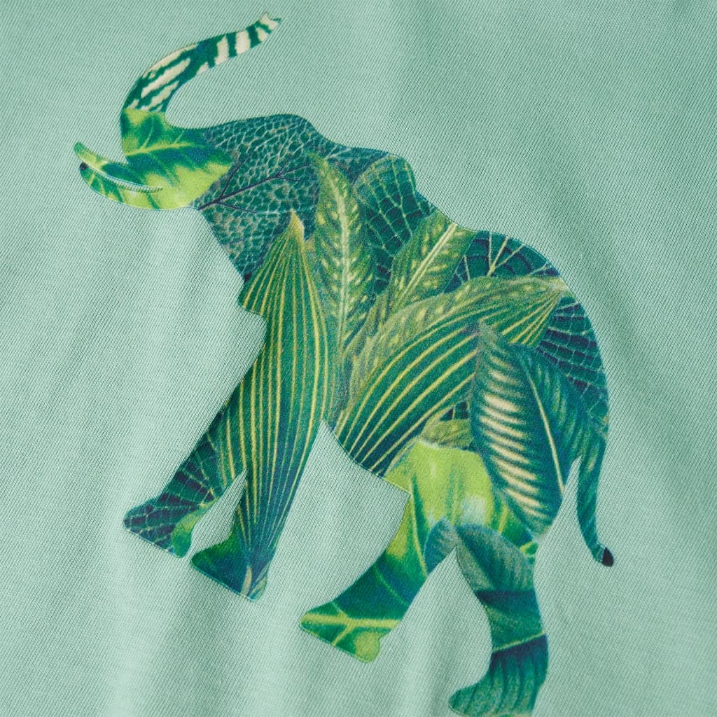 T-shirt til børn str. 128 lys kakifarve