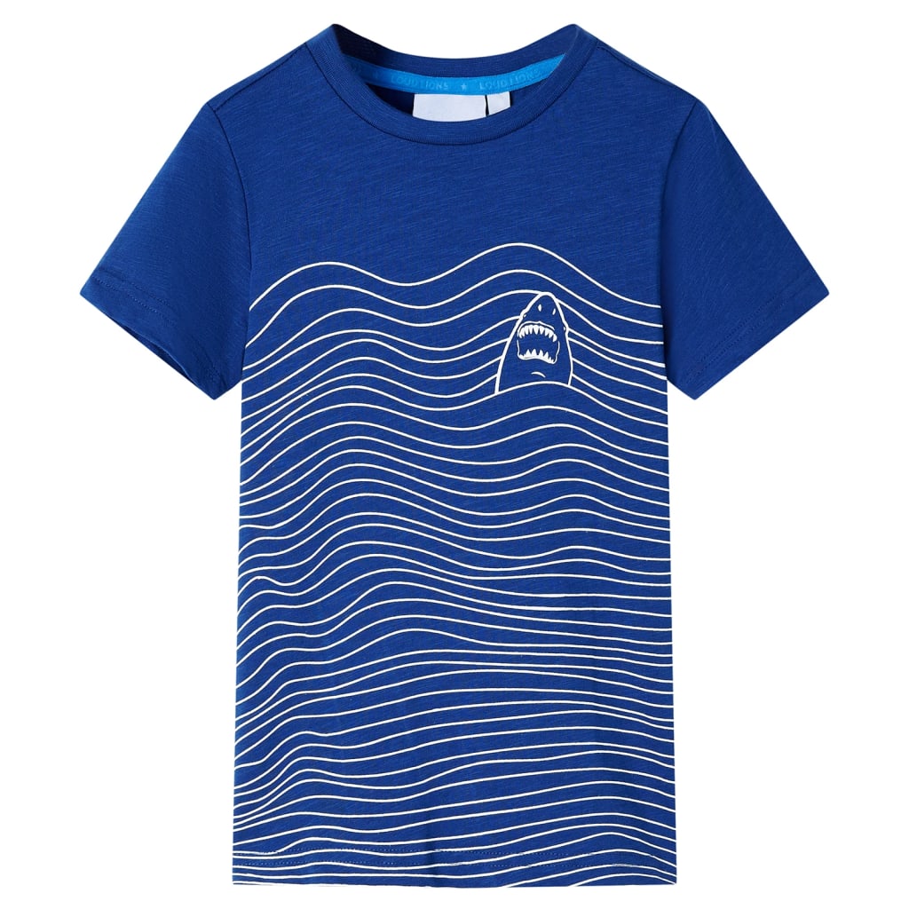 T-shirt til børn str. 140 mørkeblå