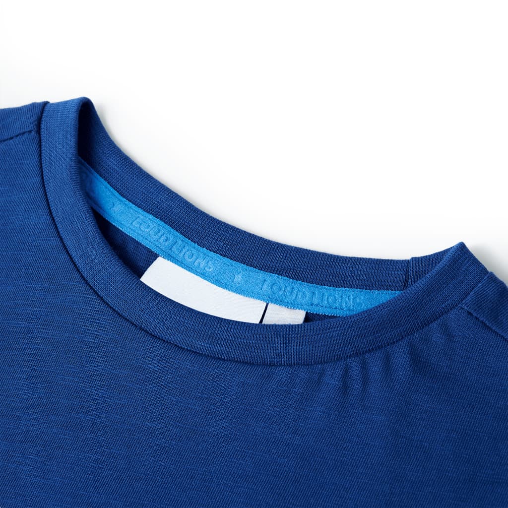 T-shirt til børn str. 140 mørkeblå