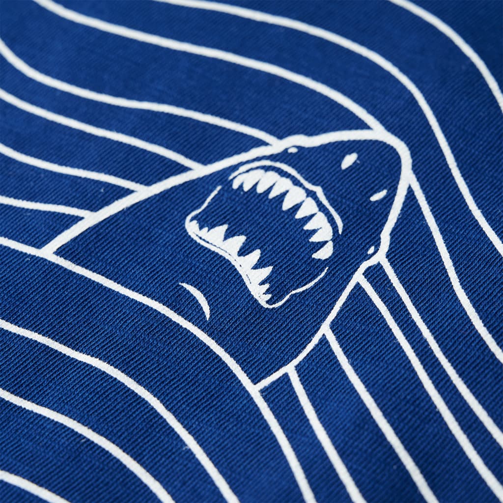 T-shirt til børn str. 140 mørkeblå