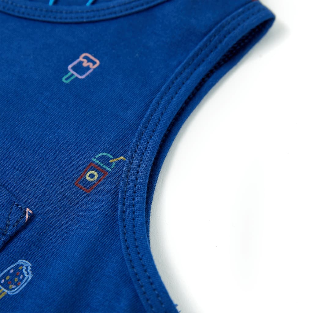 Tanktop til børn str. 140 mørkeblå
