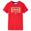 T-shirt til børn str. 128 rød