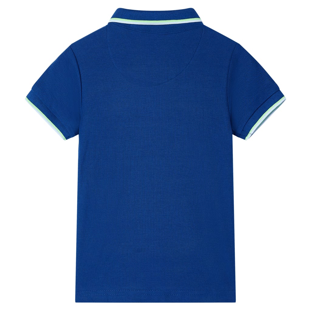 Poloshirt til børn str. 140 mørkeblå