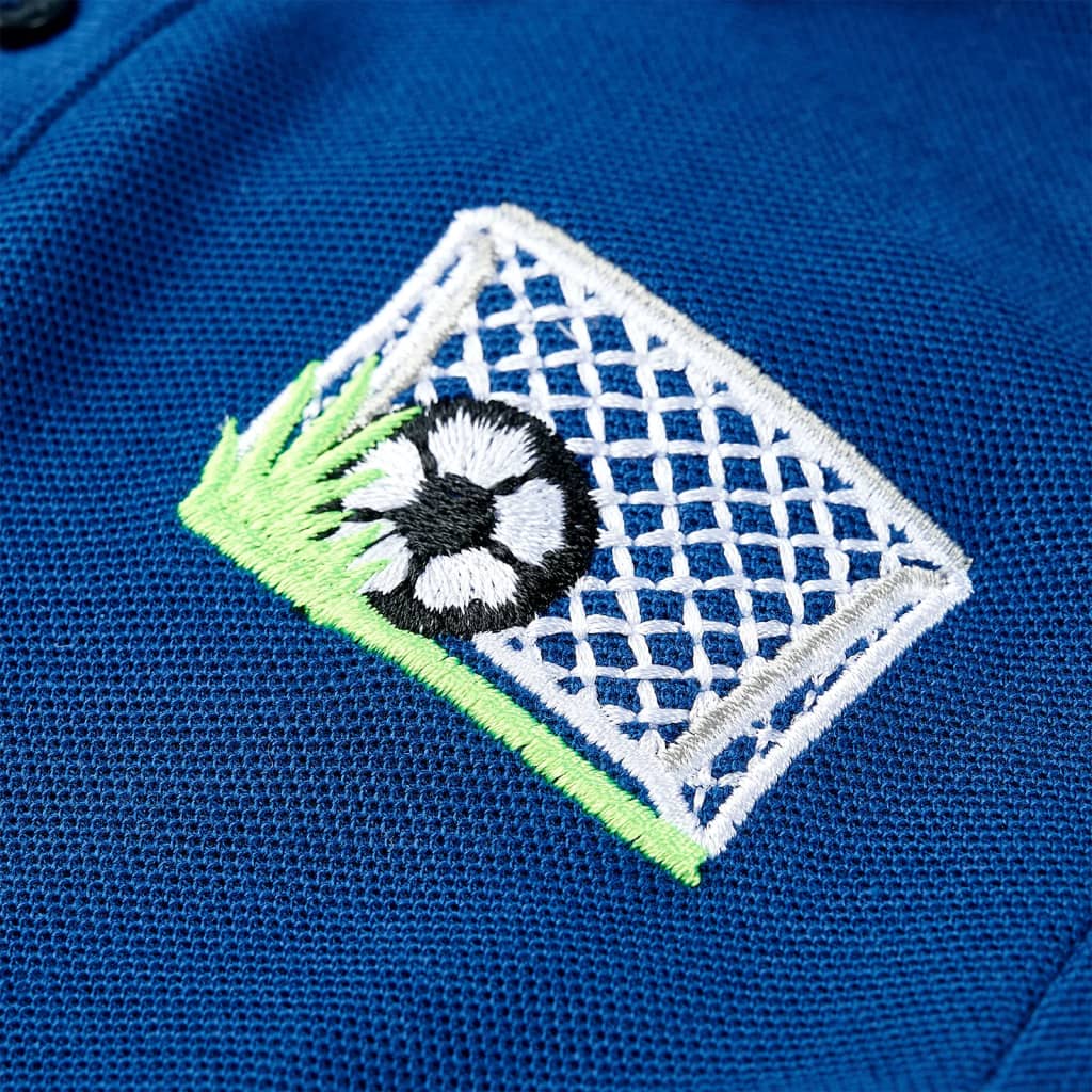 Poloshirt til børn str. 140 mørkeblå