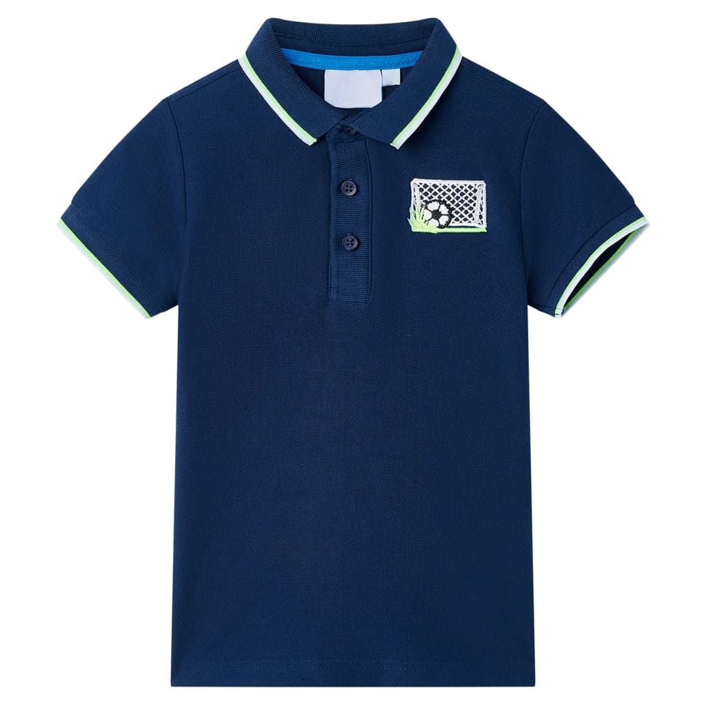 Polo til børn str. 140 marineblå