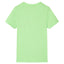 T-shirt til børn str. 116 neongrøn
