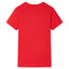 T-shirt til børn str. 104 rød